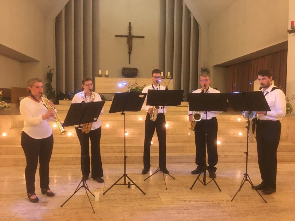 Saxophonensemble kath. Kirche