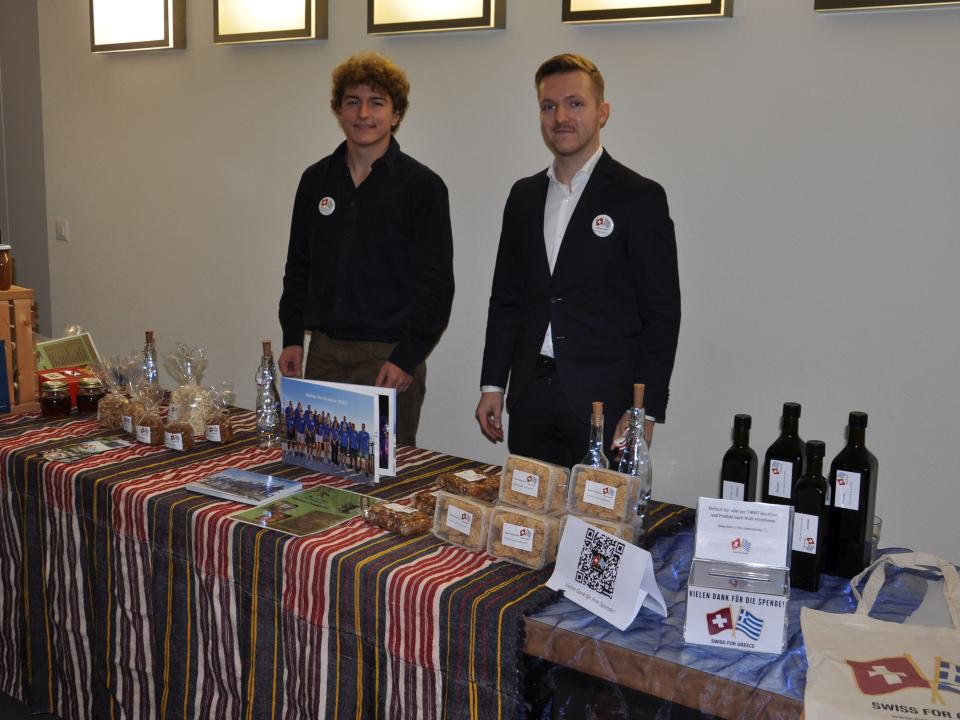 Verkauf von Produkten aus dem Projekt "Swiss for Greece"