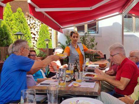 Senioren im Restaurant