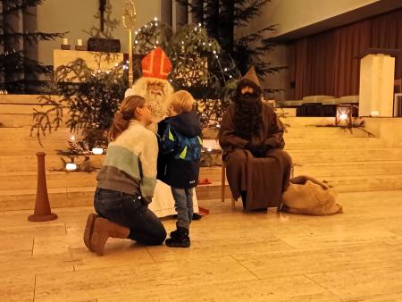 Zwei Besucher sorgten für leuchtende Augen