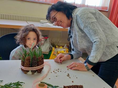 Beratung beim Gestalten des Adventslichtes