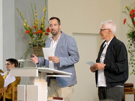 Kirchenpräsidente A.Capt und H.Stolz