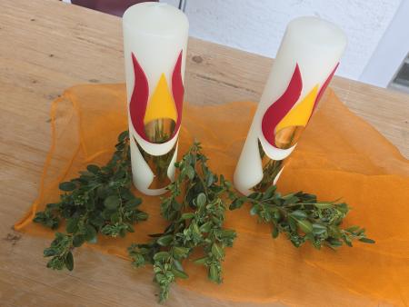 Gestaltung von Heimosterkerzen 2026 , Donnerstagnachmittag, 12.März