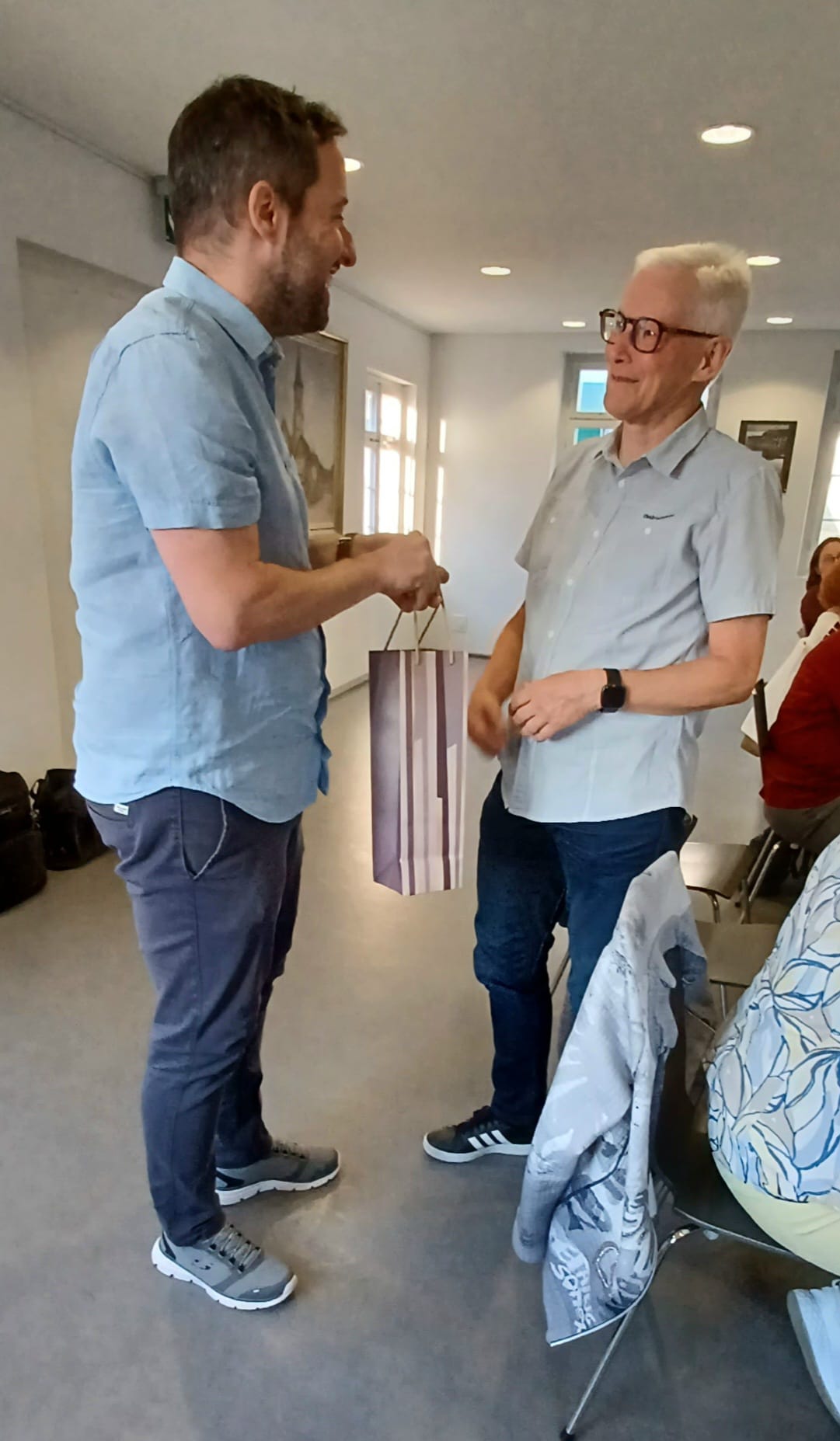 Herbert Stolz und Alain Capt_Verdankung